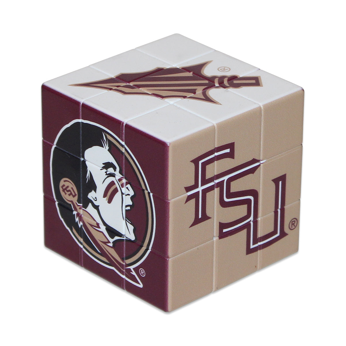 Jardine Florida State Multi Logo Puzzle Cube – Garnet & Gold