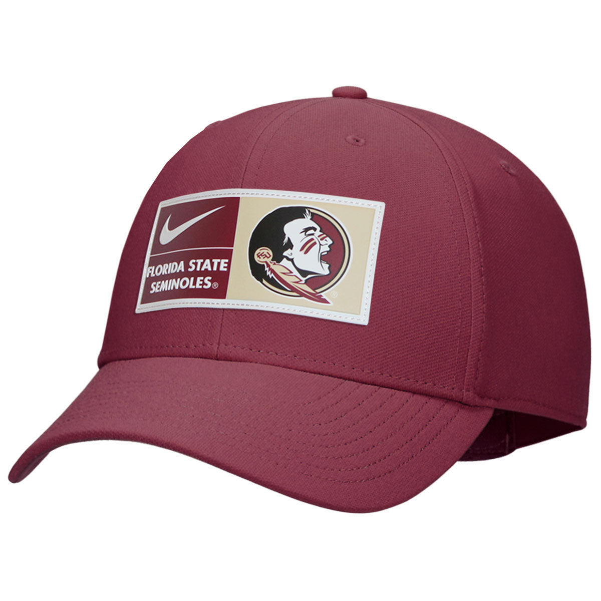 Nike Men's Florida State Seminoles/Seminole Logo Patch Adjustable Dri- â Garnet & Gold