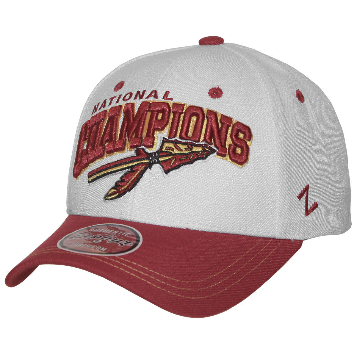 帽子 CAP STANDARDCALIFOLNIA Zephyr Vault National Champs Spear Design Adjustable Cap - White