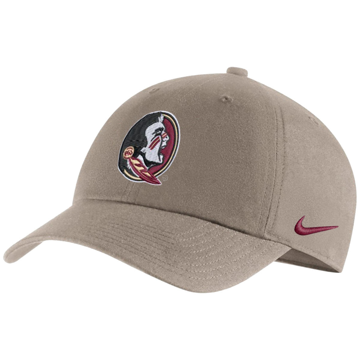 Nike Seminole Logo Adjustable Campus Cap Khaki Garnet Gold