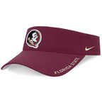Nike Men's Seminole Logo/Florida State Dri-fit Adjustable Ace Visor - Garnet
