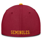 Nike Men's Vault Seminole Logo Swoosh Flex Dri-fit Rise Academic Hat - Crimson/Gold
