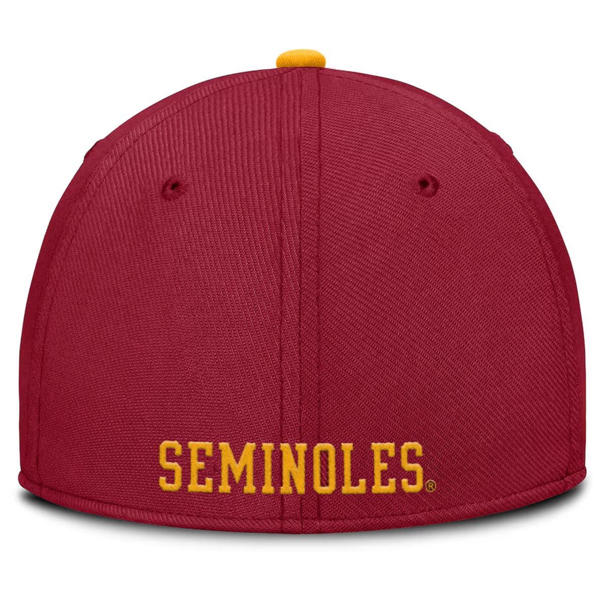 Nike Men's Vault Seminole Logo Swoosh Flex Dri-fit Rise Academic Hat - Crimson/Gold