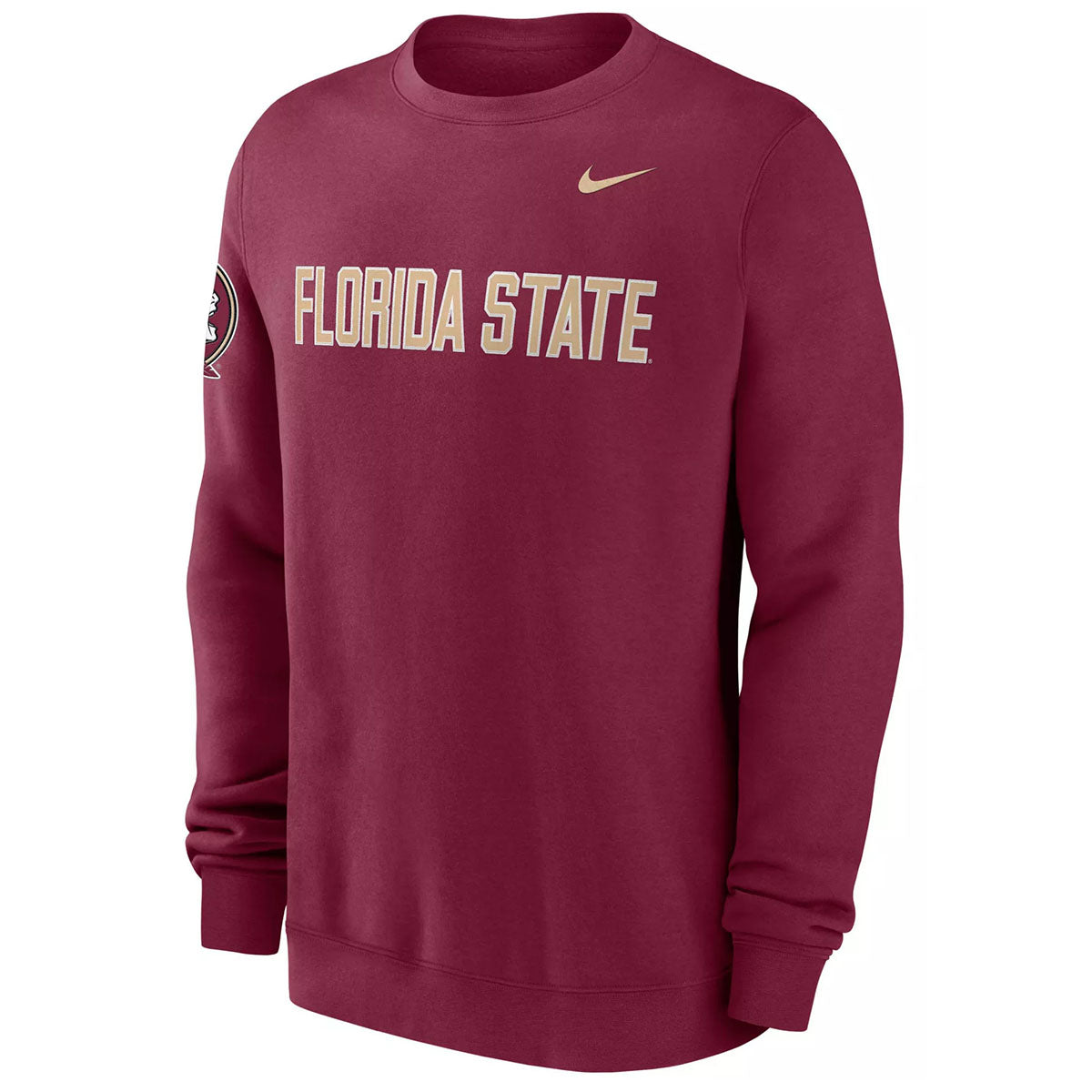 Nike Men's Florida State Club Crew Fleece - Garnet