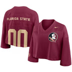 Nike Women's Florida State #00 Crop Jersey - Garnet