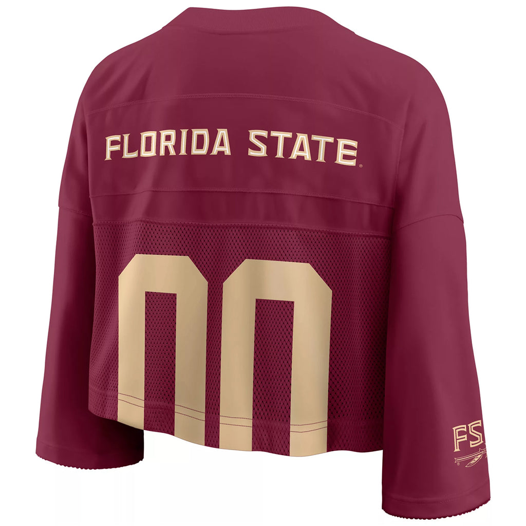 Nike Women's Florida State #00 Crop Jersey - Garnet