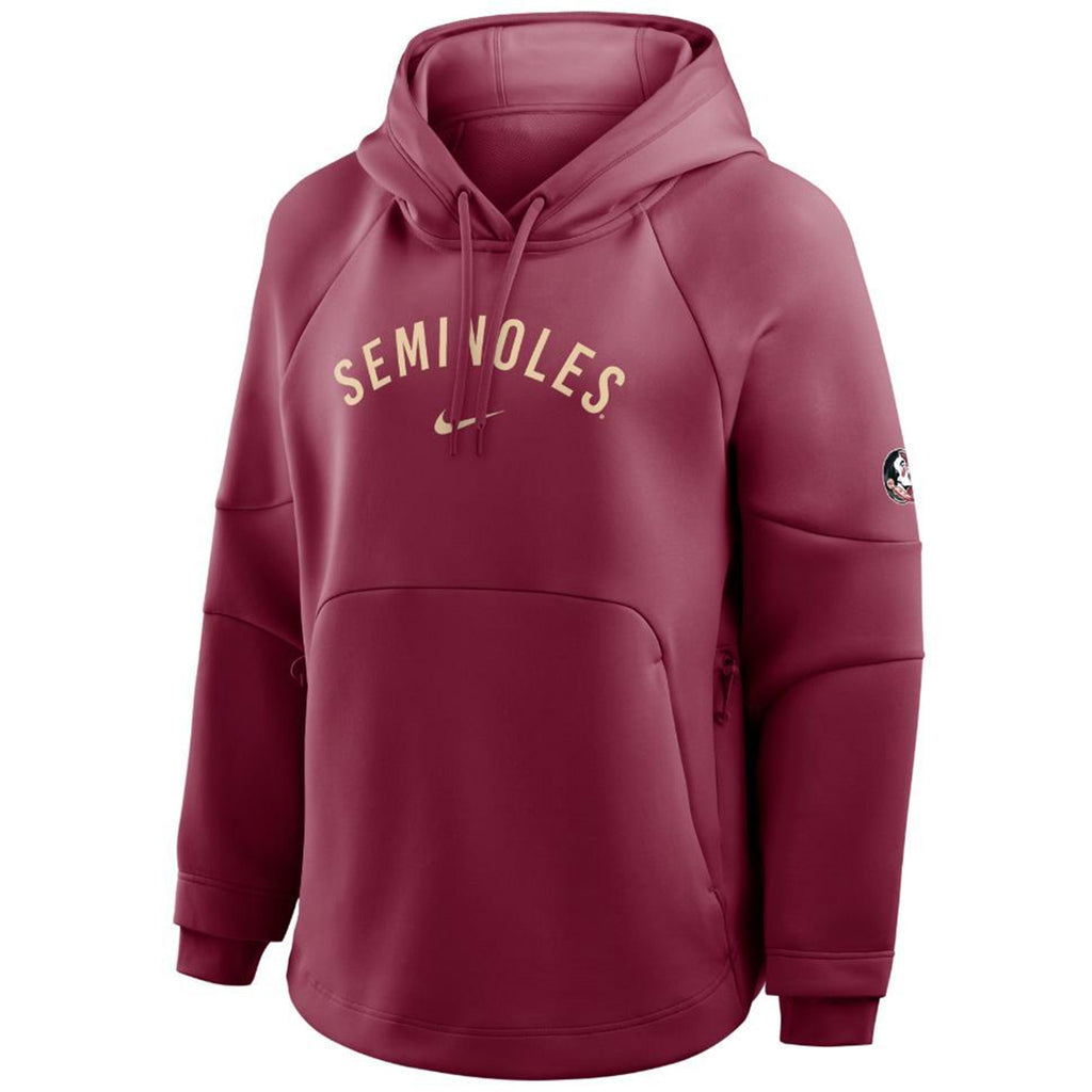 Nike Women's Seminoles Dri-fit Hooded Pullover - Garnet