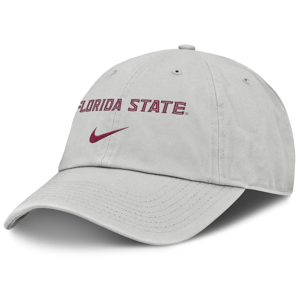 Nike Men's Florida State Adjustable Club Off-Field Hat - Grey
