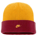 Nike Vault Seminole Logo Peak Utility Cuffed Beanie - Crimson/Gold