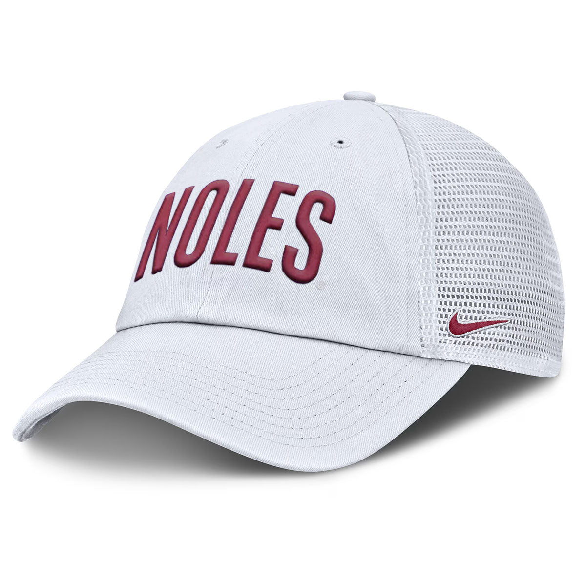 Nike Men's Noles Adjustable Club Campus Trucker Hat - White