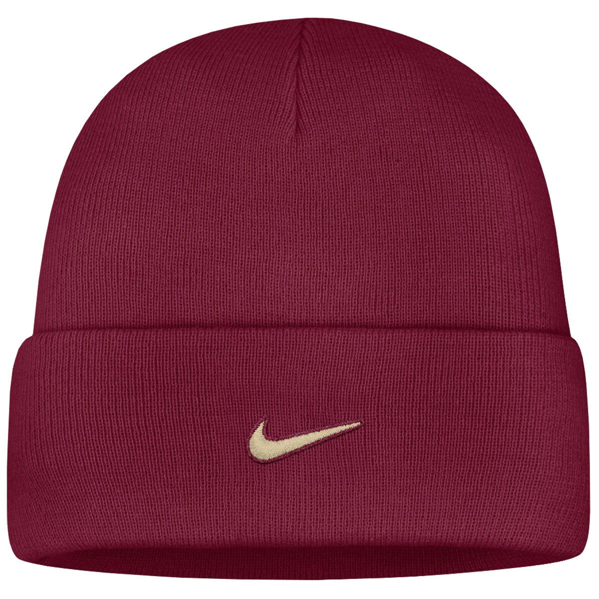 Nike Men's Stacked FSU Seminoles Utility Campus Cuffed Beanie - Garnet