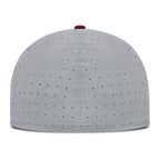 Nike Men's Interlocking FS Dri-fit True Structured Aero Bill Fitted Hat - Grey/Garnet