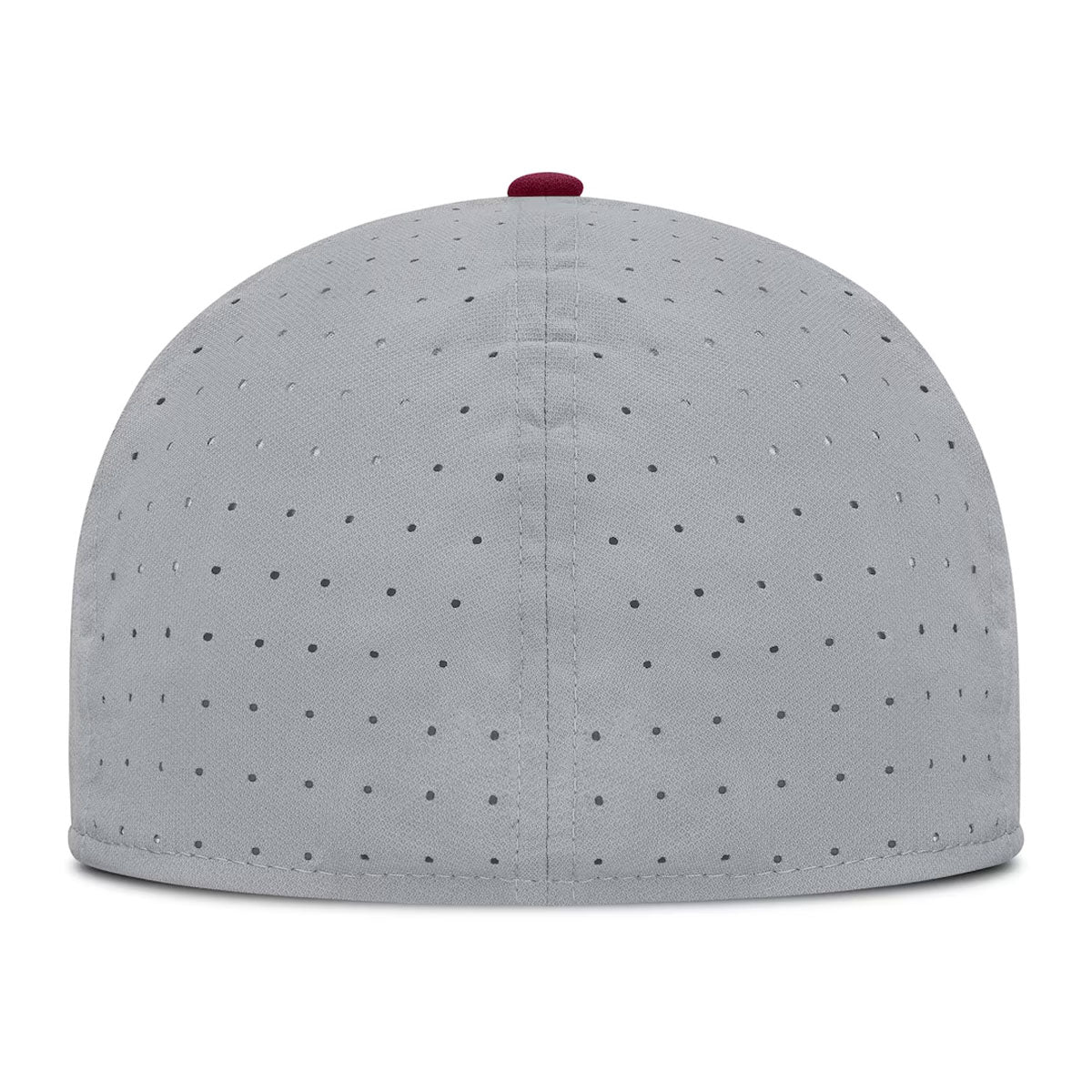 Nike Men's Interlocking FS Dri-fit True Structured Aero Bill Fitted Hat - Grey/Garnet
