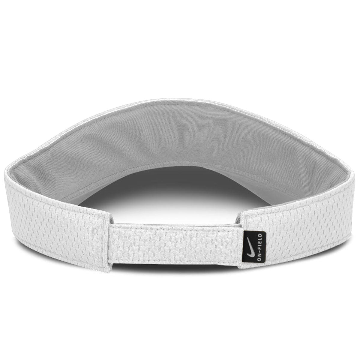 Nike Spear/Interlocking FS Logo Adjustable Softball Ace Visor - White