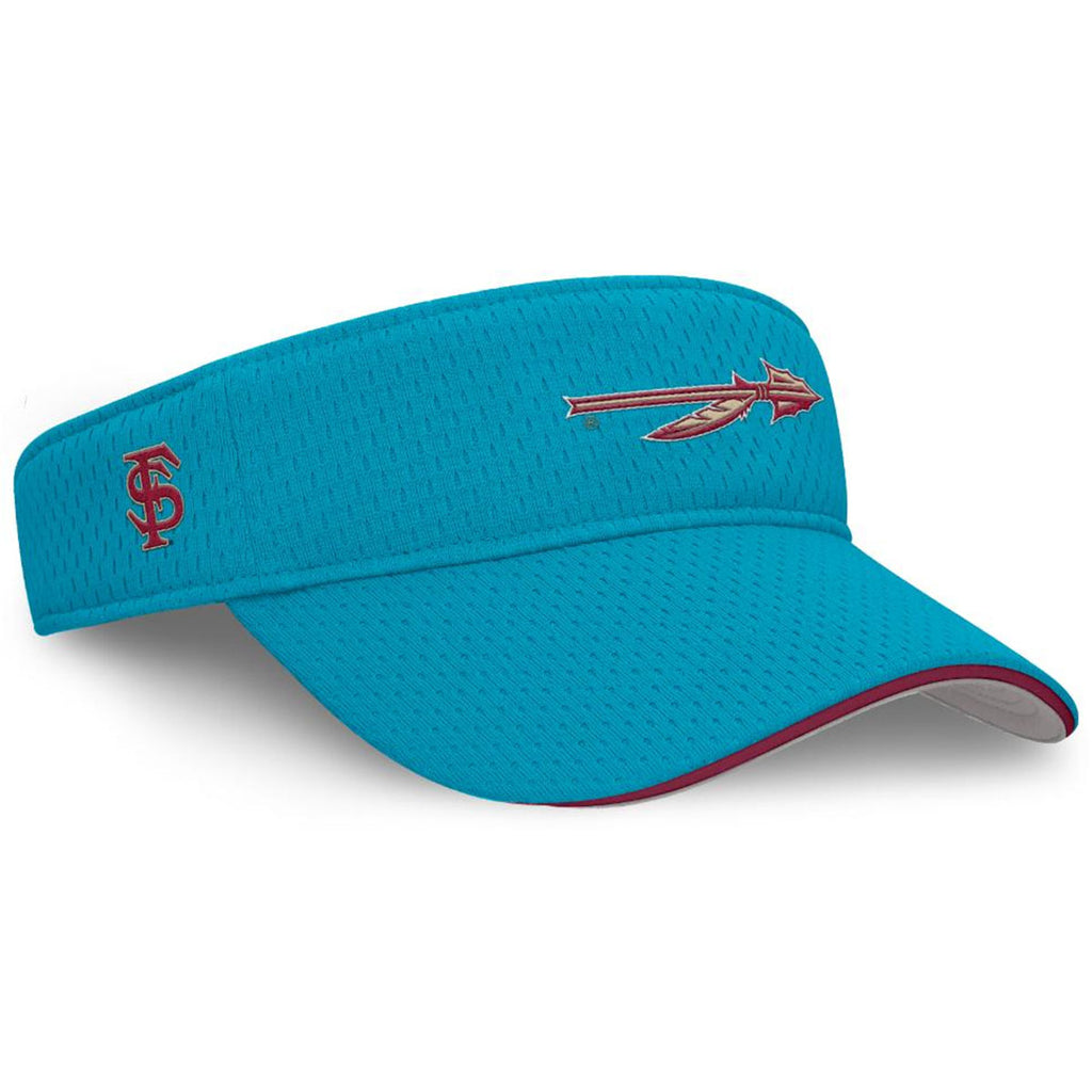 Nike Spear/Interlocking FS Logo Adjustable Softball Ace Visor - Turquoise