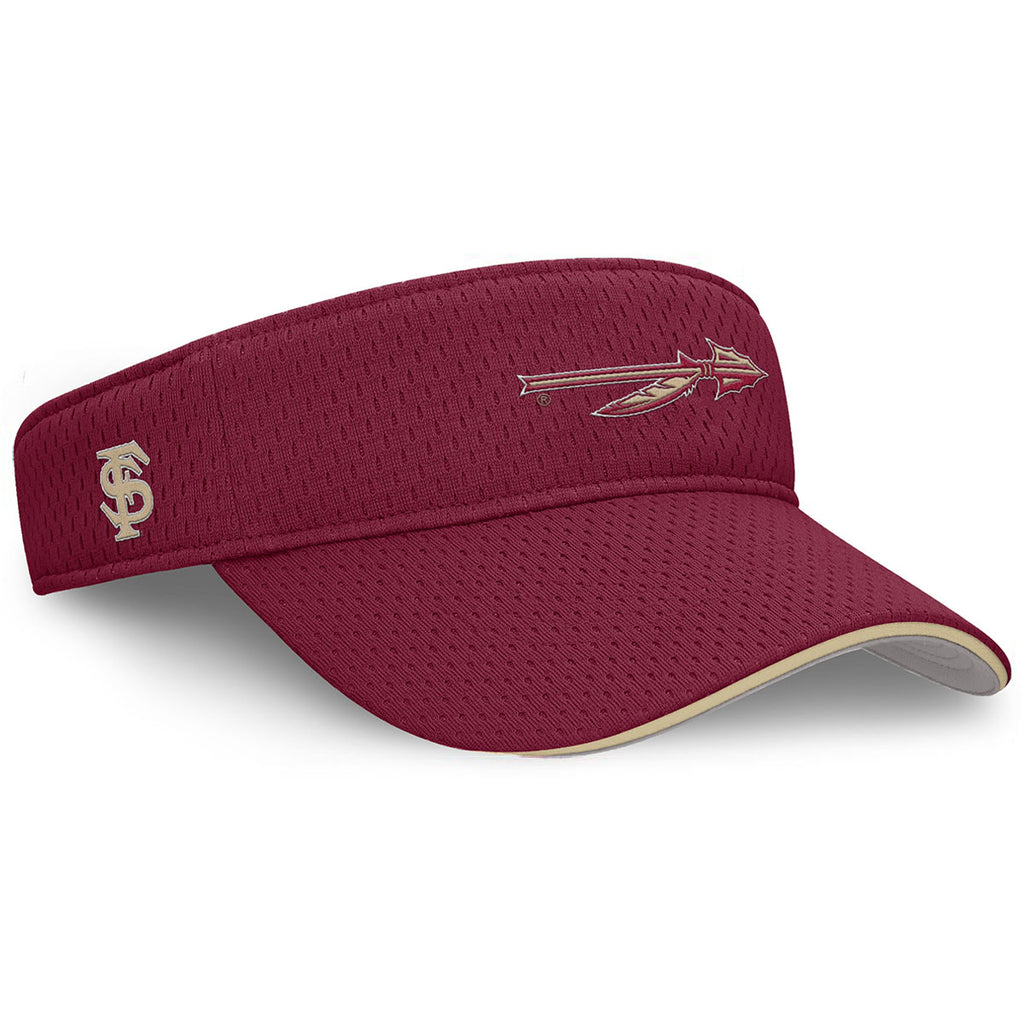 Nike Spear/Interlocking FS Logo Adjustable Softball Ace Visor - Garnet