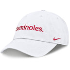 Nike Men's Seminoles Adjustable Twill Cap - White