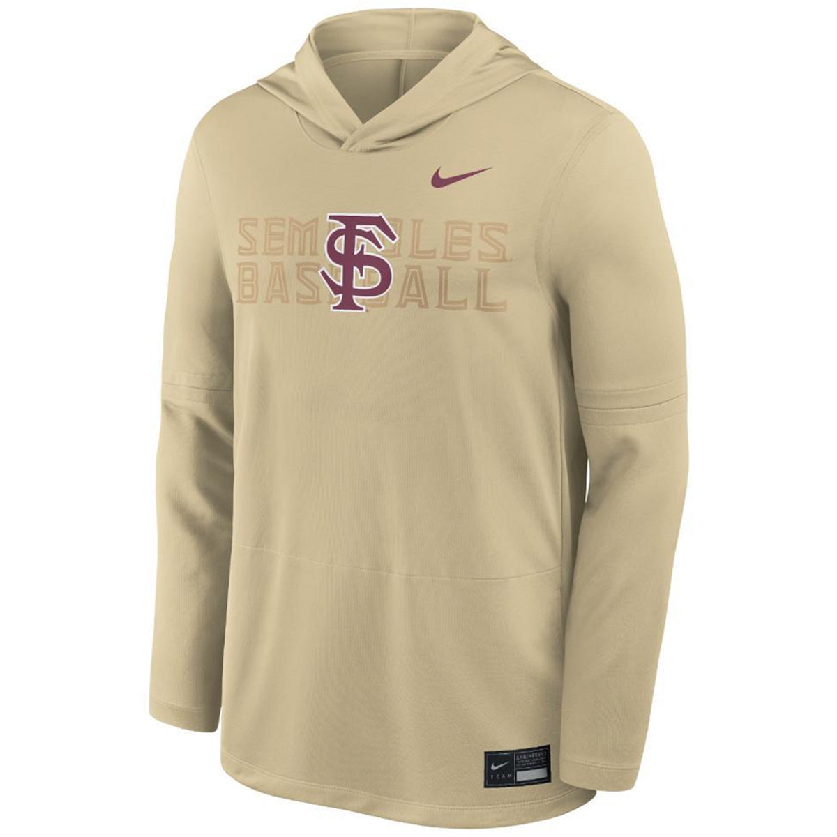 Nike Men's Interlocking FS Seminoles Baseball Design Lightweight Hoodie - Gold