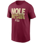 Nike Men's Nole Mania FSU Design Cotton Short Sleeve T-shirt - Garnet