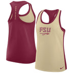 Nike Women's FSU Spear Racerback Tank - Gold/Garnet