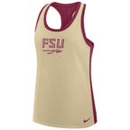 Nike Women's FSU Spear Racerback Tank - Gold/Garnet
