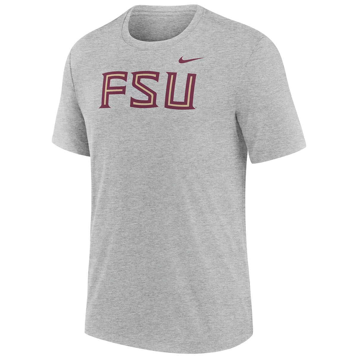 Nike Men's FSU Tri-Blend Short Sleeve T-shirt - Grey