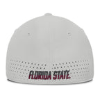Nike Men's Seminole Logo Dri-fit Club Practice Aerobill Swoosh Flex Hat - Grey