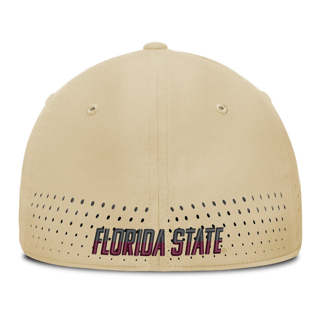 Nike Men's Seminole Logo Dri-fit Club Practice Aerobill Swoosh Flex Hat - Gold