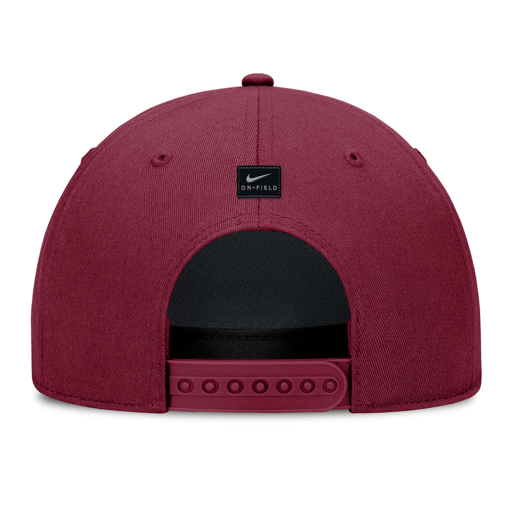 Nike Men's Florida State Seminoles/Seminole Logo Rise Practice Adjustable Hat - Garnet
