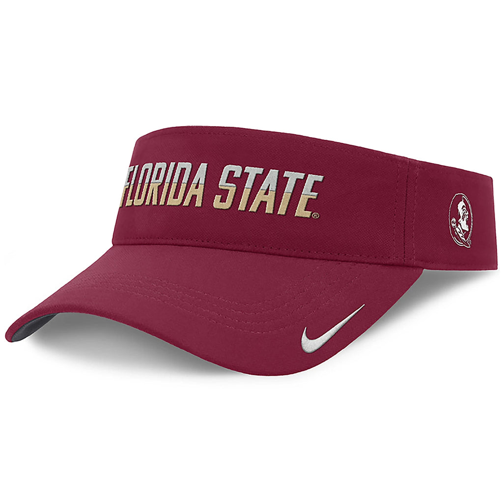 Nike Men's Florida State Adjustable Ace Practice Visor - Garnet