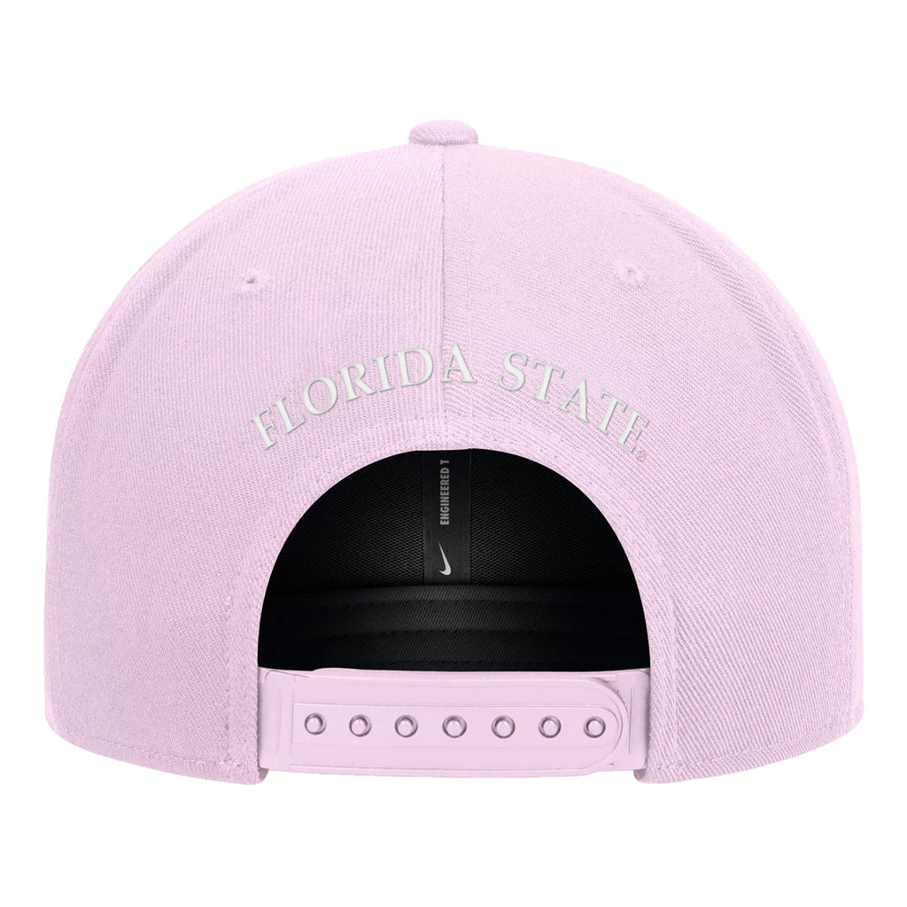 Nike Men's  Seminole Logo Dri-fit Pro CC Snapback Adjustable Hat - Pink