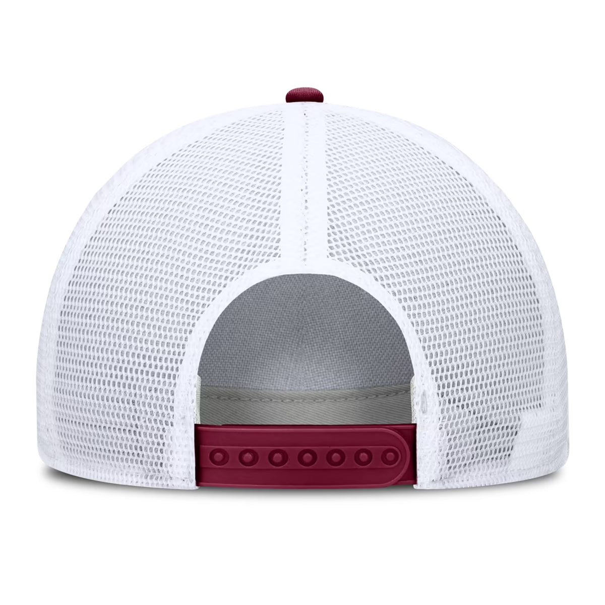 Nike Men's Seminole Logo Adjustable Rise Country Club Structured Trucker Hat - White