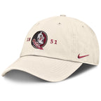 Nike Men's Seminole Logo 1851 Club CC Unstructured Adjustable Hat - Natural