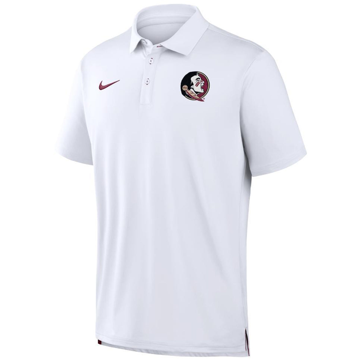 Nike Men's Seminole Logo Dri-fit Tour Polo - White
