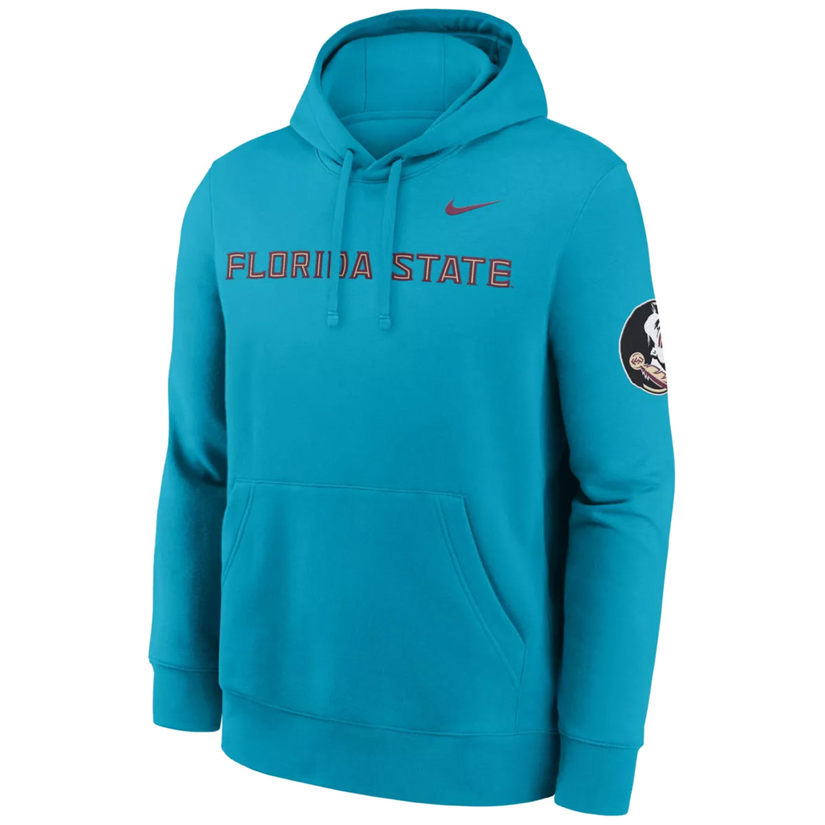Nike Men's Florida State Club Fleece Hood - Turquoise