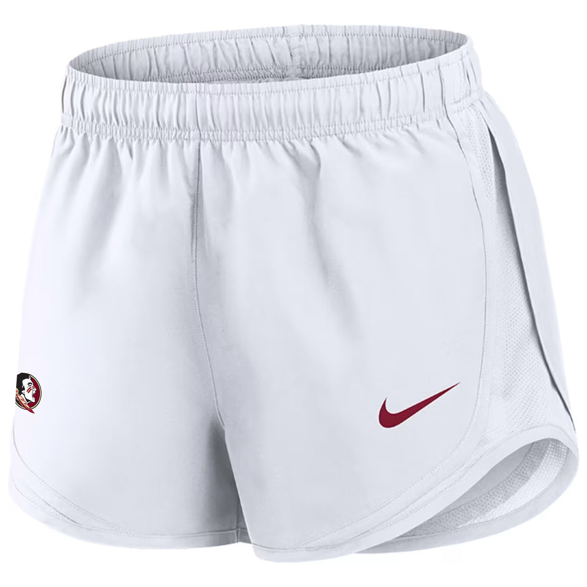 Nike Women's Seminole Logo Tempo Short - White