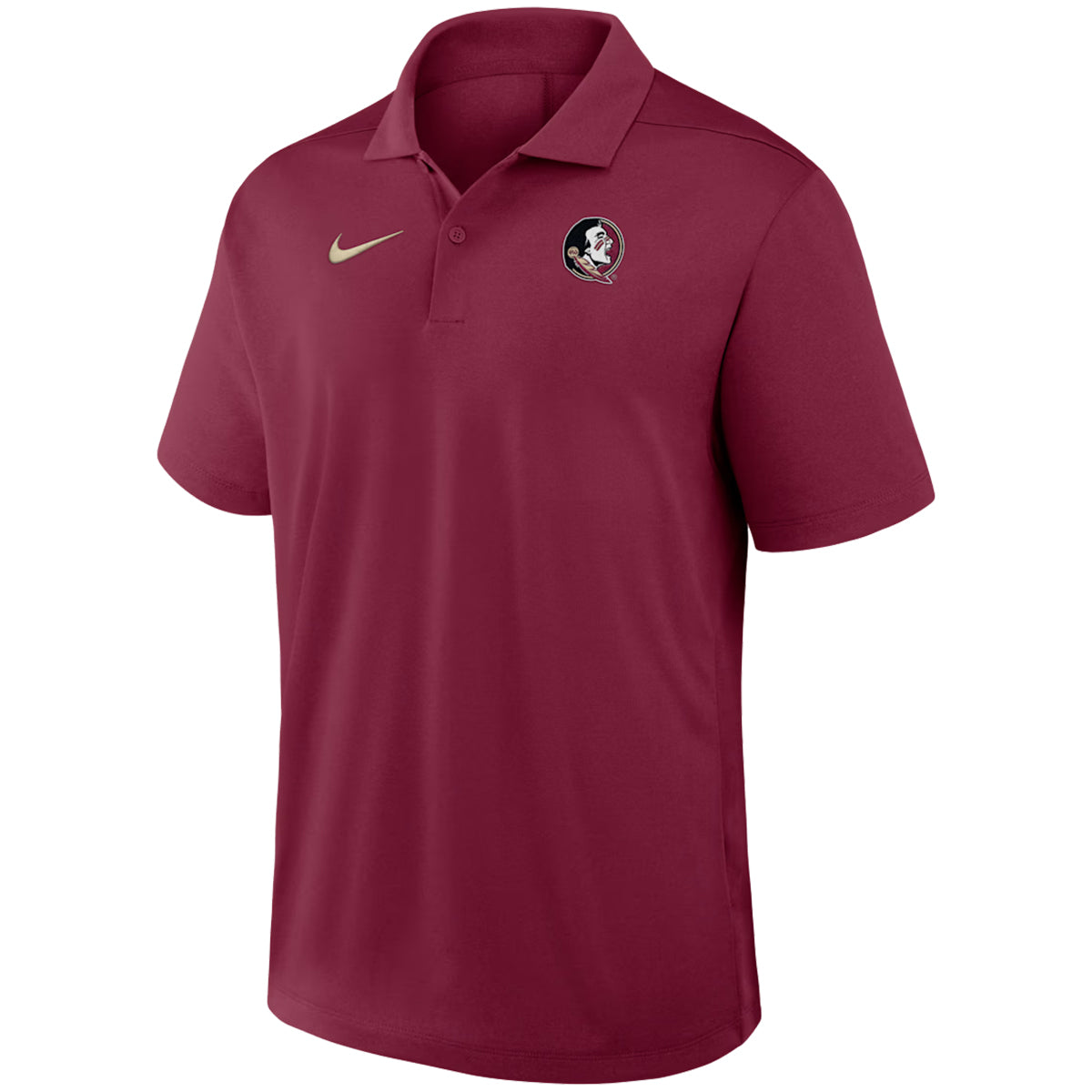 Nike Men's Seminole Logo Heathered Victory Plus Polo - Garnet