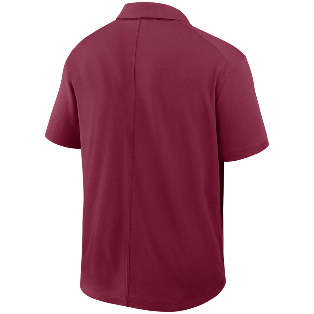 Nike Men's Seminole Logo Heathered Victory Plus Polo - Garnet