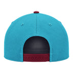 Nike Men's Seminole Logo Structured Adjustable Tribal Pattern Visor Hat - Turquoise/Garnet
