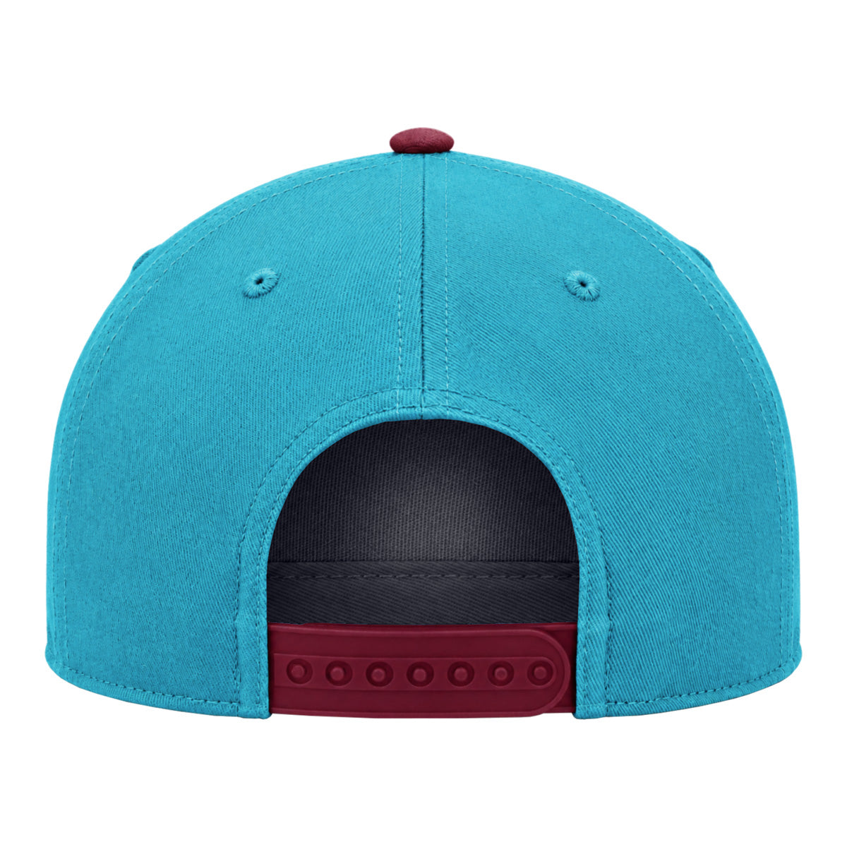 Nike Men's Seminole Logo Structured Adjustable Tribal Pattern Visor Hat - Turquoise/Garnet
