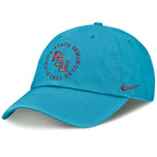 Nike Men's Stacked FSU/Florida State Seminoles 1851 Unstructured Adjustable Hat - Turquoise
