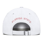 Nike Men's Adjustable Pink Arrowhead Logo Unstructured Twill Hat - White