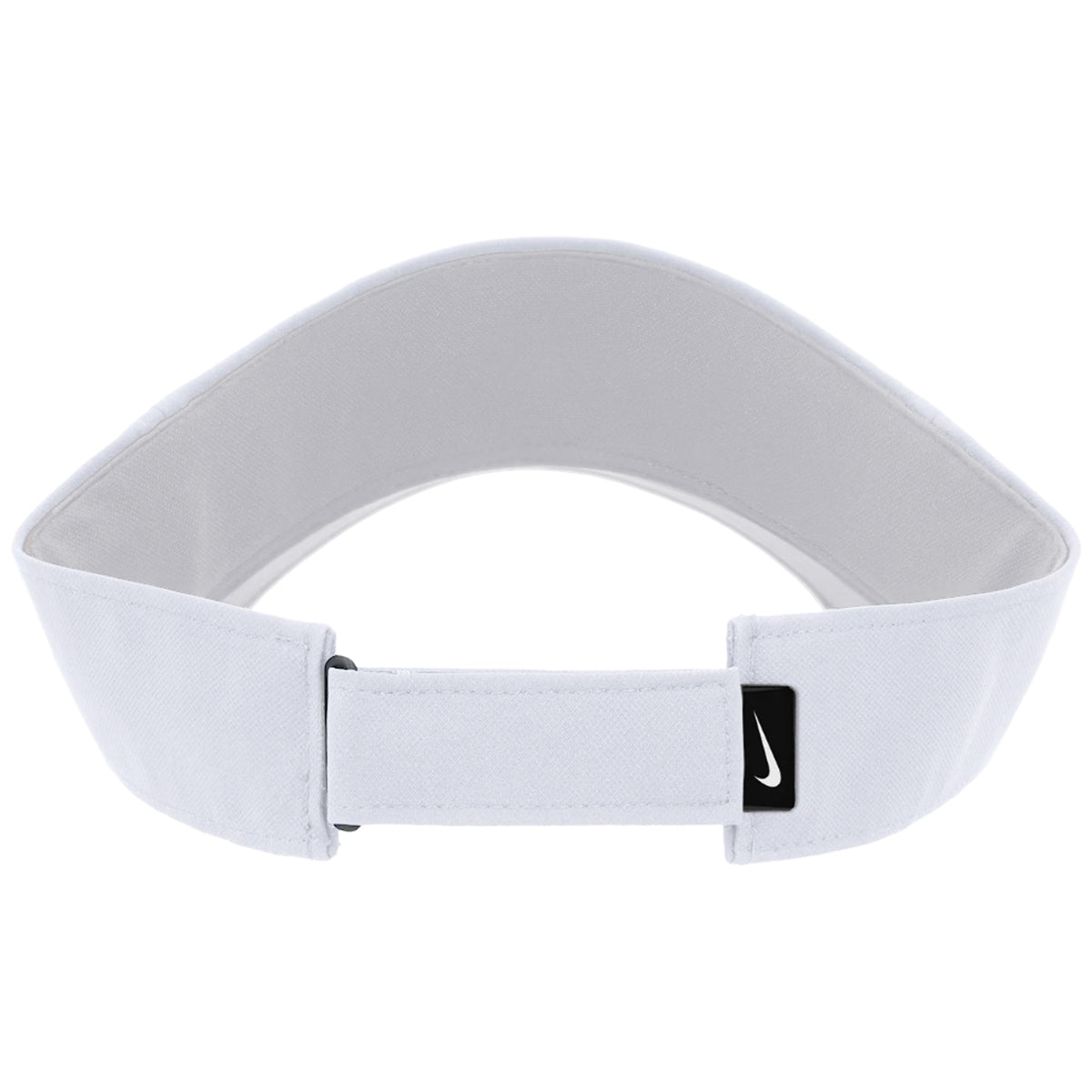 Nike Men's Pink Interlocking FS Adjustable Visor - White