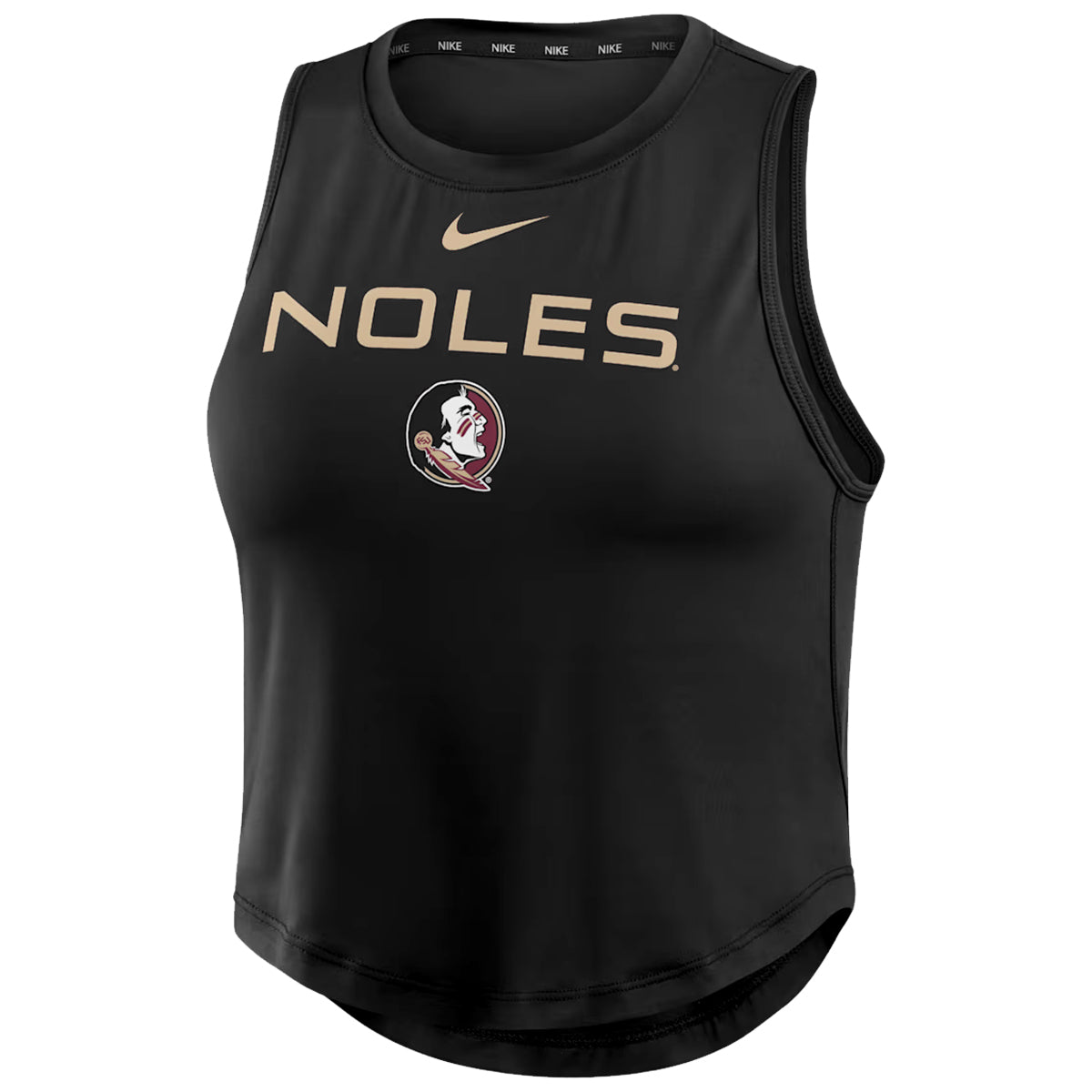 Nike Women's Noles/Seminole Logo One Dri-fit Crop Tank - Black