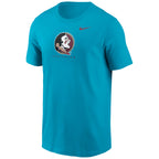 Nike Men's Seminole Logo/Seminoles/Florida State Basketball Dri-fit Cotton Short Sleeve T-shirt - Turquoise