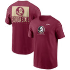 Nike Men's Seminole Logo/Seminoles/Florida State Basketball Short Sleeve Dri-fit Cotton T-shirt - Garnet
