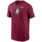 Nike Men's Seminole Logo/Seminoles/Florida State Basketball Short Sleeve Dri-fit Cotton T-shirt - Garnet