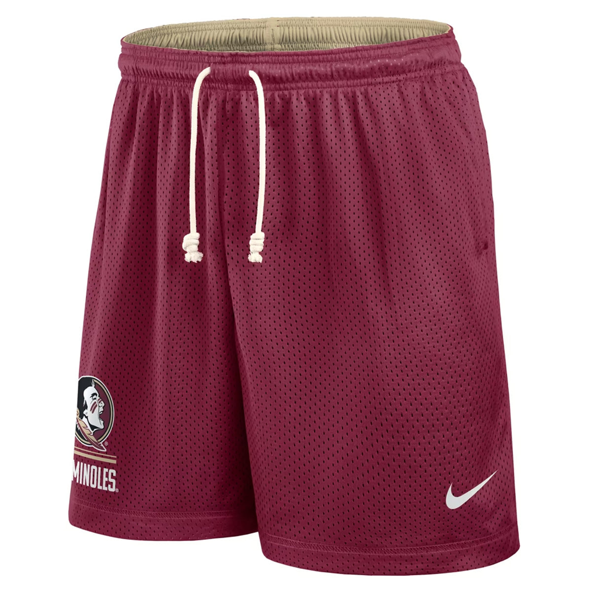 Nike Men's Seminole Logo/Seminoles Dri-fit Reversible Short - Garnet/Gold
