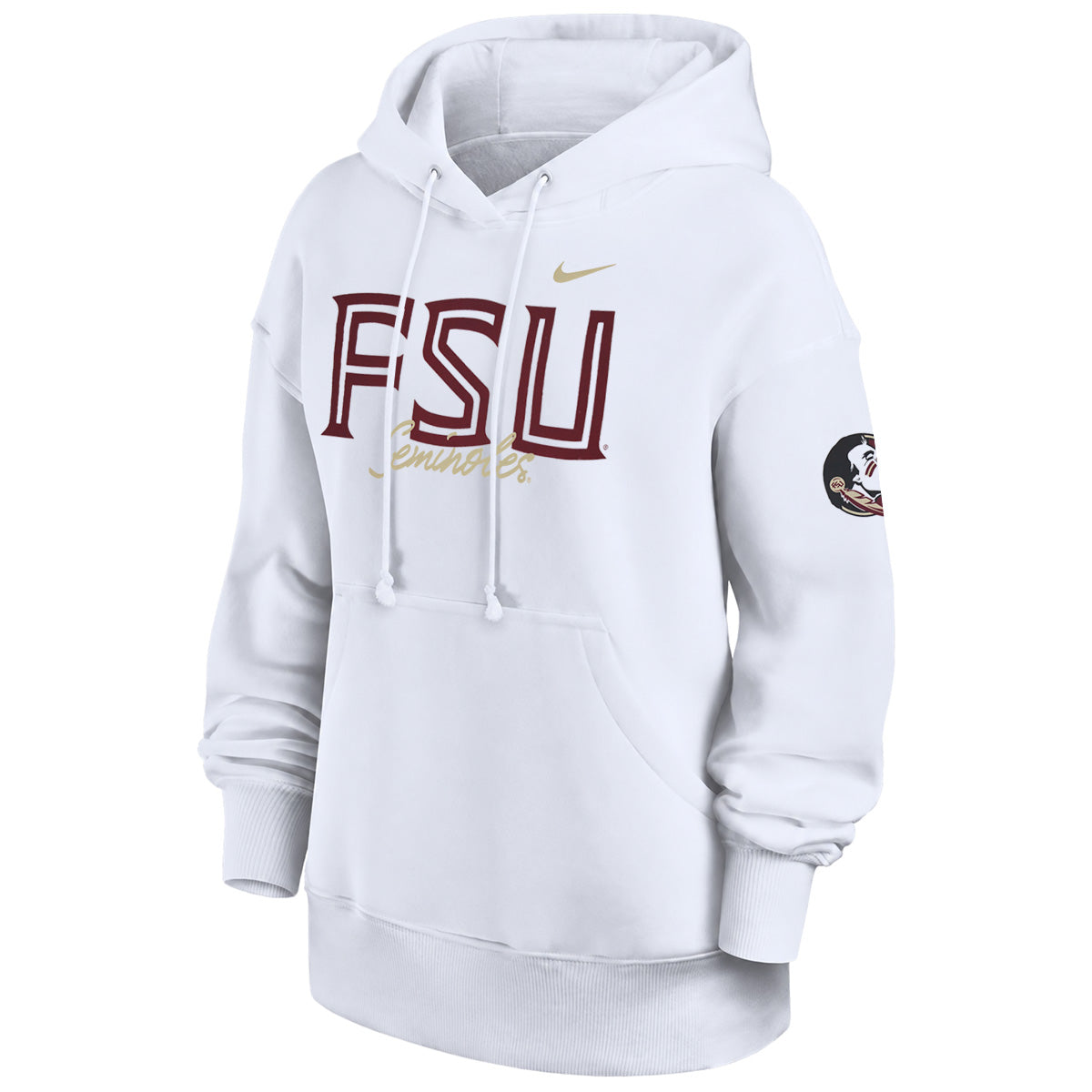 Nike Women's FSU Seminoles Phoenix Hood - White