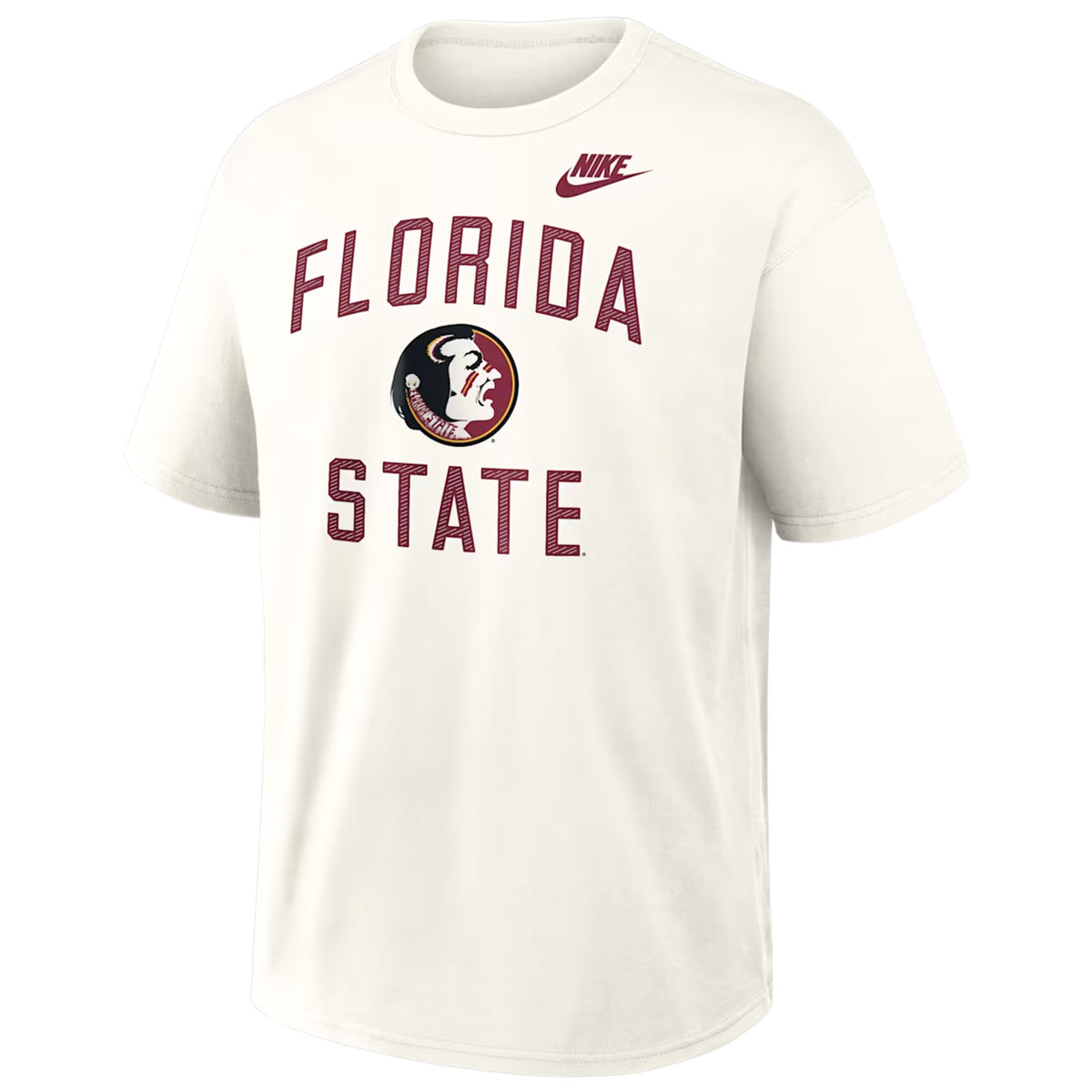 Nike Men's Vault Florida State/Seminole Logo Max 90 Legacy Short Sleeve T-shirt - Sail